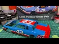 1983 Richard Petty Salvinos JR Pontiac Model Kit Decal Installation