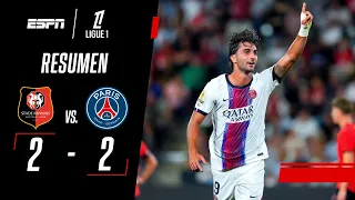 FERRAN TORRES SALVÓ AL PSG CON UN DOBLETE EN SU DEBUT | Rennes 2-2 Paris Saint Germain | RESUMEN