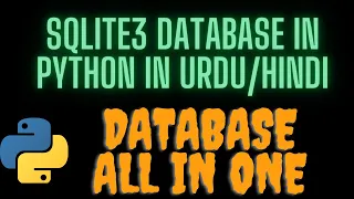 How To Use Sqlite3 Database in Python in Create Database in Python