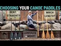 Bent Shaft or Straight Shaft How to Size a Canoe Paddle