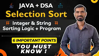 Selection Sort Algorithm in Java Data Structure DSA Placement Course