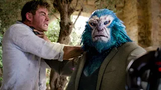 fight against the alien twins men in black international chris hemsworth 