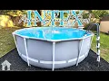 How To Install An Above Ground Pool INTEX Prism Metal Frame Pool Setup