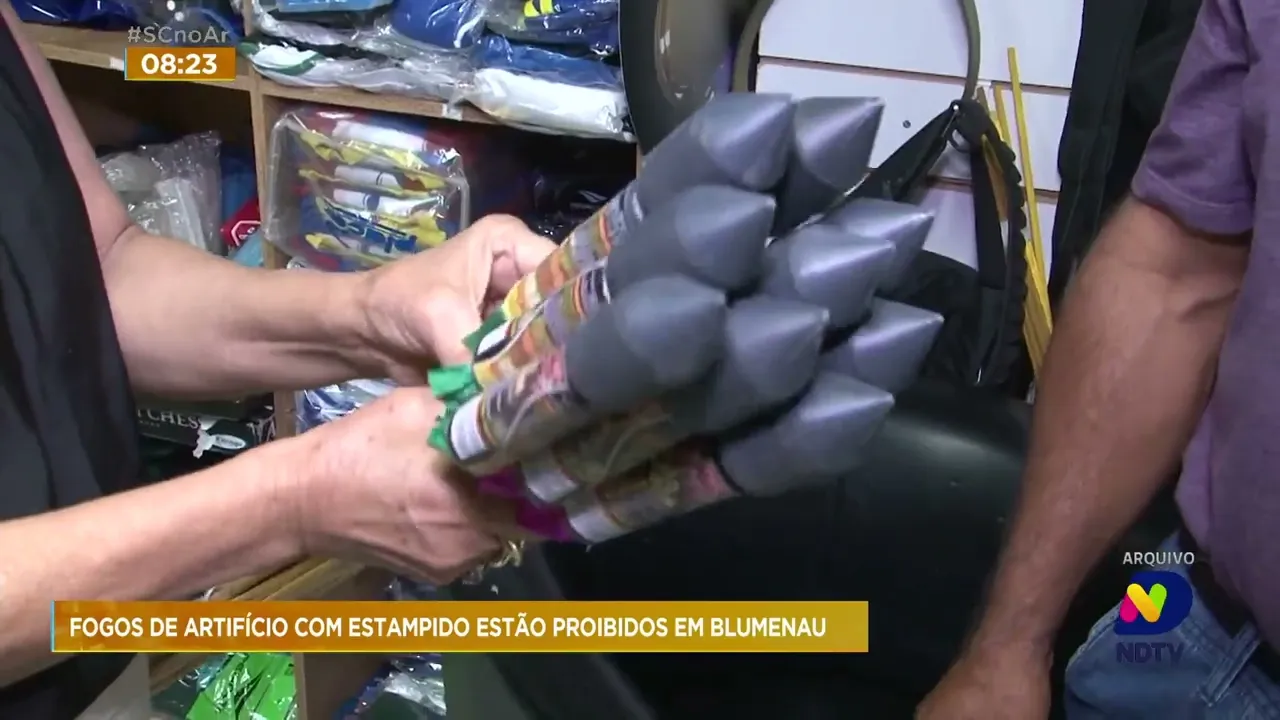 Blumenau proíbe a utilização de fogos de artifício em eventos na cidade