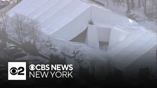 Ice rink roof partially collapses in Westfield N J