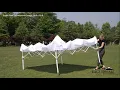 EAGLE PEAK Commercial Canopy 10 x 10 w 100 sqft of shade Setup Instruction