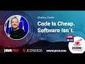 Code Is Cheap Software Isn t Markus Eisele EN