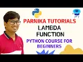 L 42 LAMBDA FUNCTION IN PYTHON ANONYMOUS FUNCTION IN PYTHON PYTHON COURSE FOR BEGINNERS