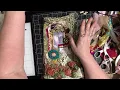 BoHo Fabric Cover journal collage