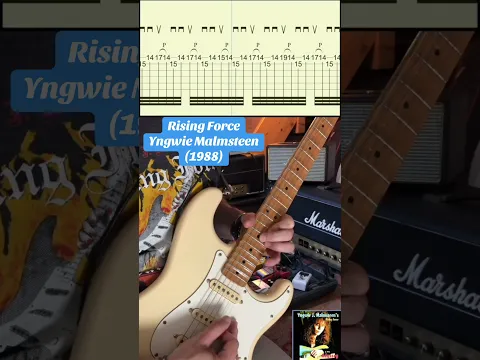Yngwie Malmsteen 🇸🇪 - Rising Force guitar tab video