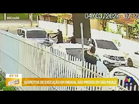 Suspeitos de execução em Indaial são localizados e detidos em São Paulo