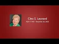 Cleo S Leonard