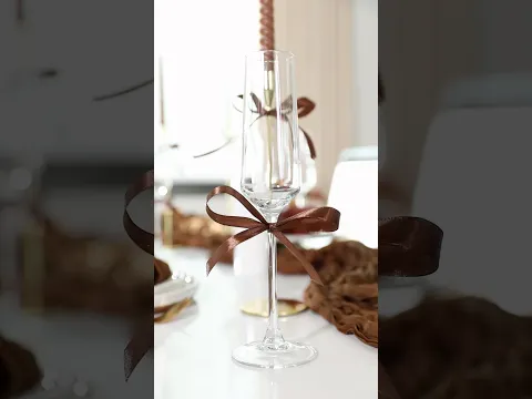 How to tie a pretty bow around your fall glass 🤎🍂🍁