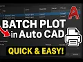 How to Batch Plot in AutoCAD Publish Multiple Layouts to PDF Fast