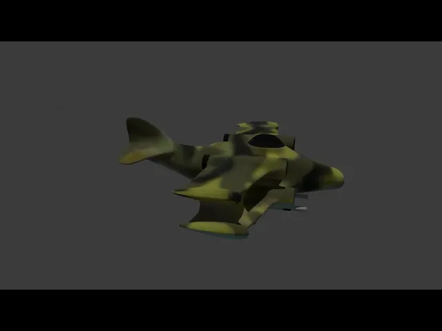 Futuristic Biplane v2 video thumbnail