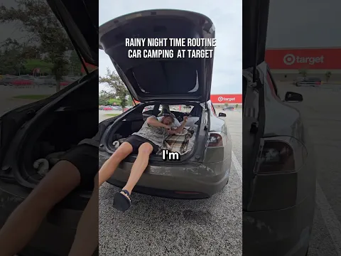 Car camping at Target