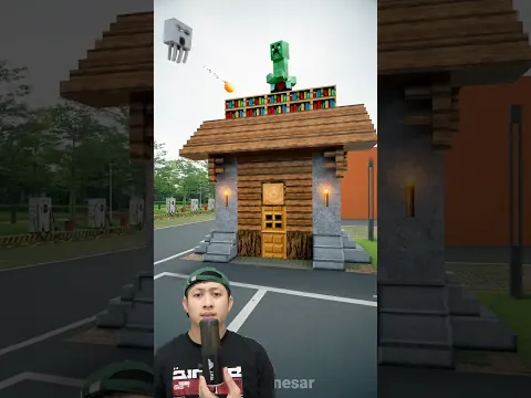 ADIK TERJEBAK DALAM RUMAH MINECRAFT SAAT KIAMAT‼️🤯😱@factpanesar #remix #dubbing #trending