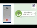 How to Make a Call On Button Click in Android Studio MakePhoneCall Android Coding