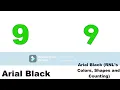 Comparisons Between Arial With Some Modified Duplicates And Then Team Umizoomi Numbers