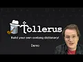 Tollerus Build your own conlang dictionary - Demo