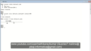 SQL Default Constraint