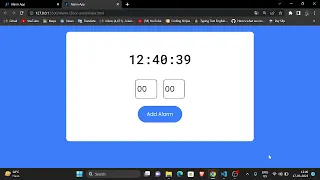 Build A simple Alarm Clock in Vannila Javascript