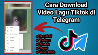 cara download video lagu tiktok di telegram