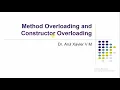Method and Constructor Overloading in Java