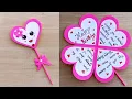DIY Heart Birt ay Card Beautiful Handmade Card Idea Easy Paper Craft Tutorial