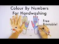 Hand Washing Colour by Numbers - Free Printable Download for Kids
