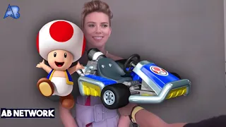 scarlett johansson gone crazy scarletts breast got grabbed in an interview funniest moments