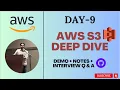Day-9 AWS S3 Buckets Deep Dive 2 Demo Projects with Code