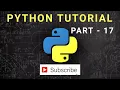 Python for Beginners Python Tutorial Part 17 Craw Security