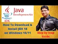 How to Install Java 18 on Windows 2022 Update JAVA - HOME JDK installation Complete Guide