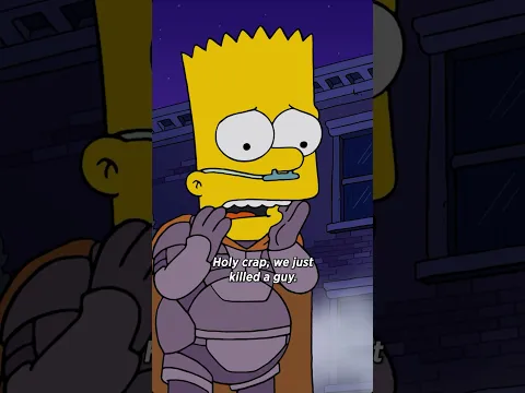 “holy crap, we just killed a guy!” 😳 #thesimpsons