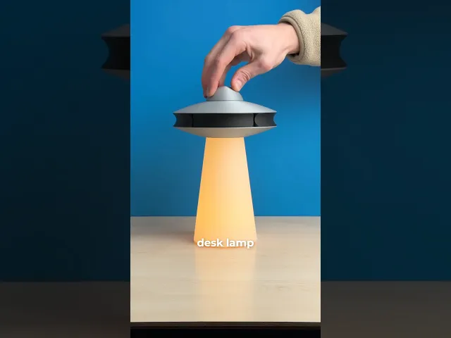 UFO, desk lamp with storage. video thumbnail