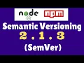 Semantic Versioning SemVer NPM Package Node