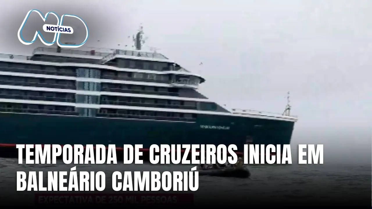 Balneário Camboriú recebe primeiro navio da temporada de cruzeiros com grande expectativa