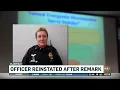Plainfield police officer reinstated