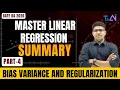 Linear Regression Part 4 - Bias Variance Regularization GATE DA 2026