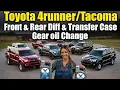 03-09 Toyota 4Runner - Front Transfer Rear Diff Fluid Change