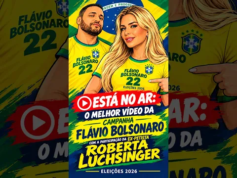 O MELHOR VÍDEO DA CAMPANHA FLÁVIO BOLSONARO 22 COM A PARTICIPAÇÃO ESPECIAL DE ROBERTA LUCHSINGER.