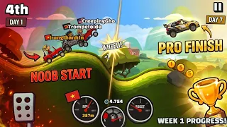 From NOOB to PRO: My First Week in Hill Climb Racing 2 / Gameplay (Android/IOS) Day 1
