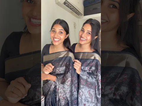 GRWUs in Black saree 🫠🖤 | ingalukkum hlack saree pudikkumaa🙈⁉️ | #rubirubisee #blacksaree #viral