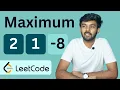 53 Maximum Subarray Java MANG Question Leetcode Tamil code io