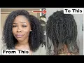 HOW TO RESTORE YOUR DAMAGED HAIR BACK TO HEALTH NO BIG CHOP NEEDED BEFORE AFTER PICs