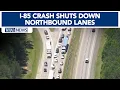 Serious crash on I-85 causes backups in Durham County