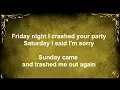 You May Be Right -  Billy Joel - with lyrics