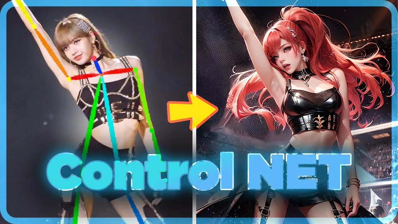 Outline Video Biến hình ảnh thành tác phẩm "nghệ nghệ" bằng Img2img và ControlNET | Stable Diffusion | QuạHD