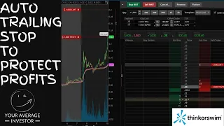 How To Use Active Trader To Set An Auto Limit Trailing Stop Think Or Swim